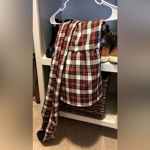 Victoria Dunn tartan plaid midi skirt